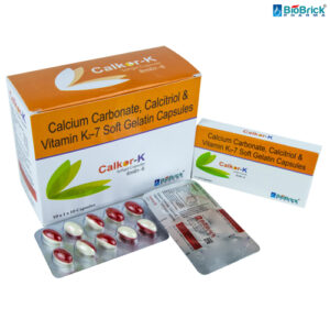 Calcium Carbonate, Calcitriol & Vitamin K2-7 Soft Gelatin Capsules