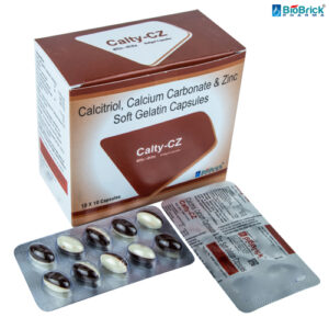 Calcium Carbonate, Calcitrol, Elemental Calcium, Zinc, Sulphate Softgel capsules