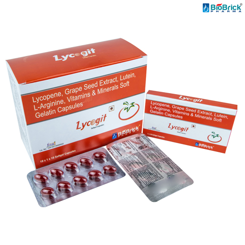 Lycopene, Green Tea Extract, Lutein, L-Arginine, Vitamin B6 & Folic Acid Softgel Capsules